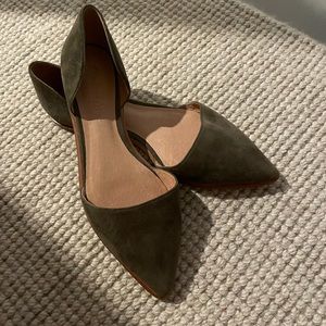 d’Orsay Suede Flat,  Madewell